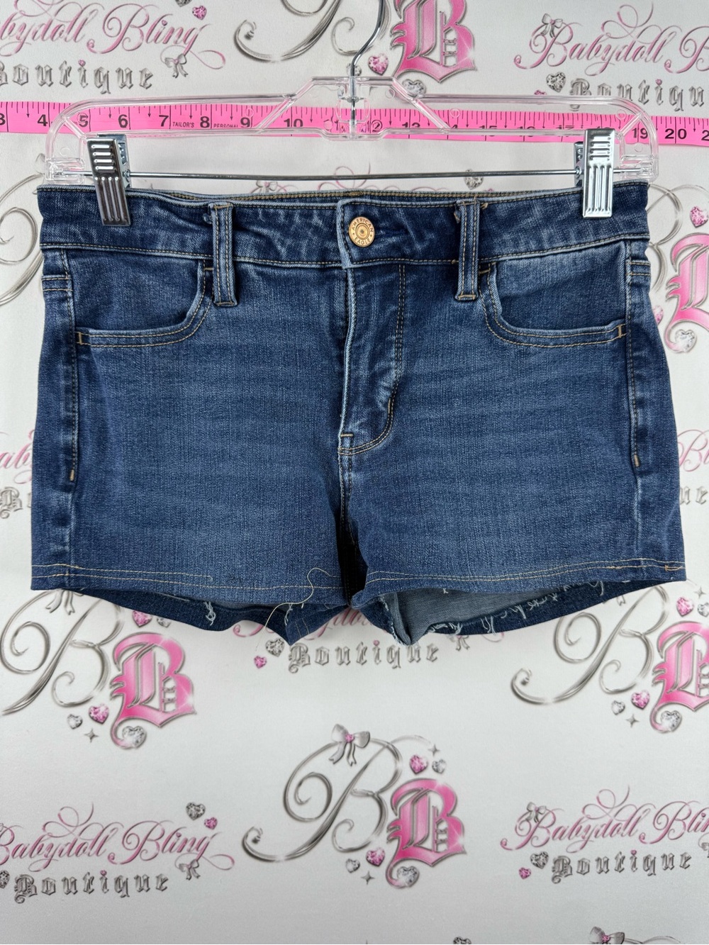 American Eagle Outfitters Dark Blue Denim Jean Shorts
